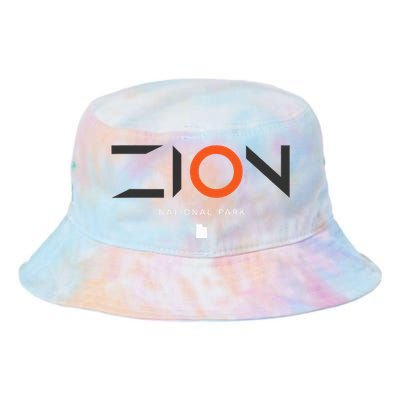 Zion National Park Utah Tonal Retro Tie Dye Newport Bucket Hat