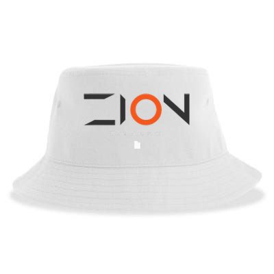 Zion National Park Utah Tonal Retro Sustainable Bucket Hat