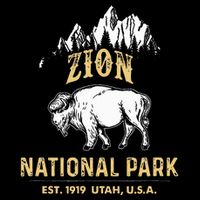 Zion National Park Utah Usa Bison Buffalo 16 in Basic Backpack
