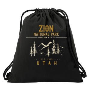 Zion National Park  Us Nationalpark In Utah Drawstring Bag