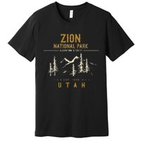 Zion National Park  Us Nationalpark In Utah Premium T-Shirt