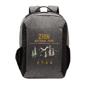 Zion National Park  Us Nationalpark In Utah Vector Backpack