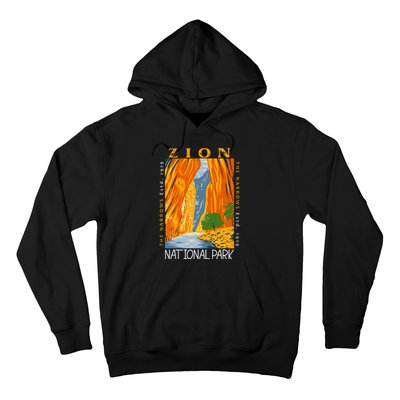 Zion National Park Utah Vintage The Narrows Hoodie