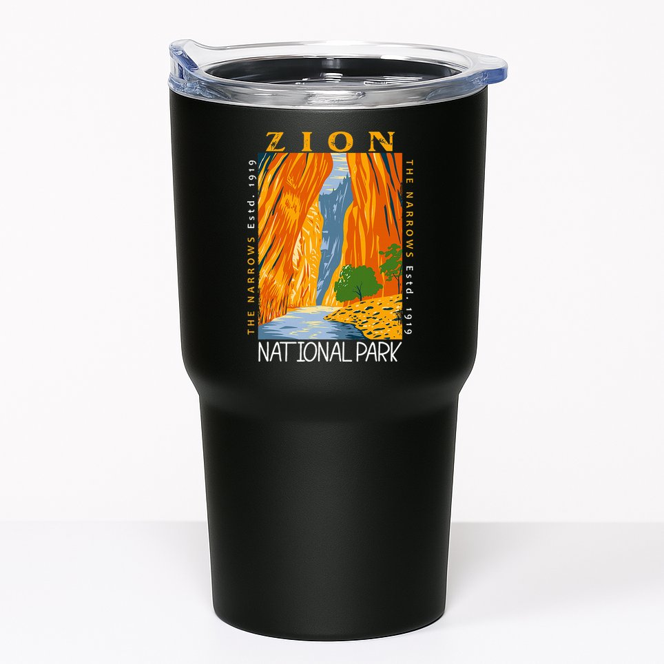 Zion National Park Utah Vintage The Narrows Tumbler