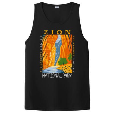 Zion National Park Utah Vintage The Narrows PosiCharge Competitor Tank