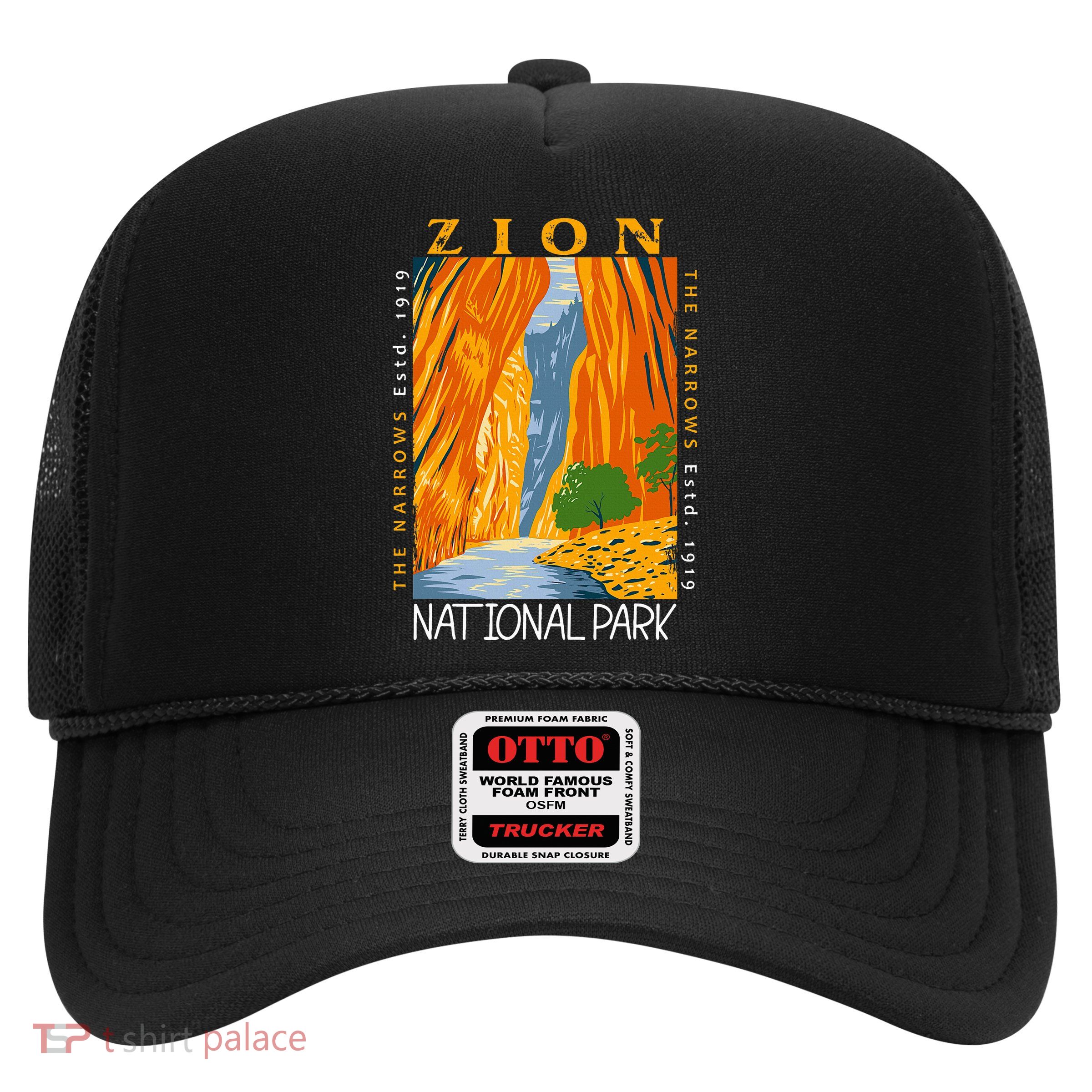 Zion National Park Utah Vintage The Narrows Trucker Hat