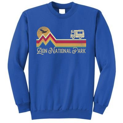 Zion National Park Vintage Retro Style Mountain Camping Hike Gift Sweatshirt