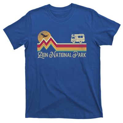 Zion National Park Vintage Retro Style Mountain Camping Hike Gift T-Shirt