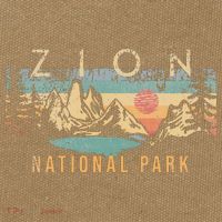 Zion National Park Cotton Canvas Backpack
