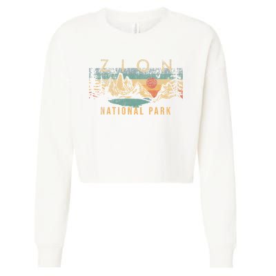 Zion National Park Cropped Pullover Crew