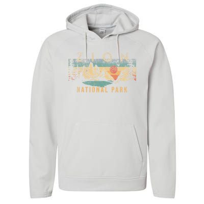 Zion National Park Performance Fleece Hoodie