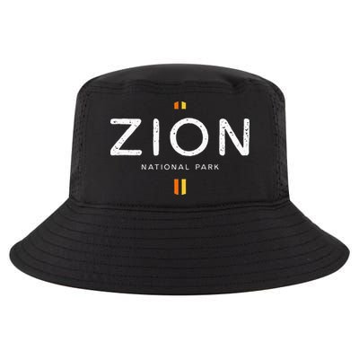 Zion National Park Utah Retro Vintage Cool Comfort Performance Bucket Hat