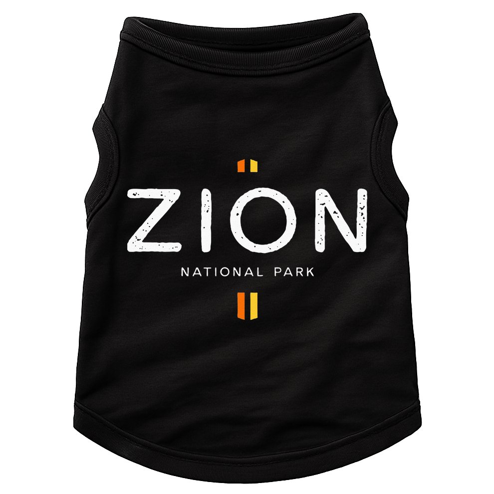 Zion National Park Utah Retro Vintage Doggie Tank
