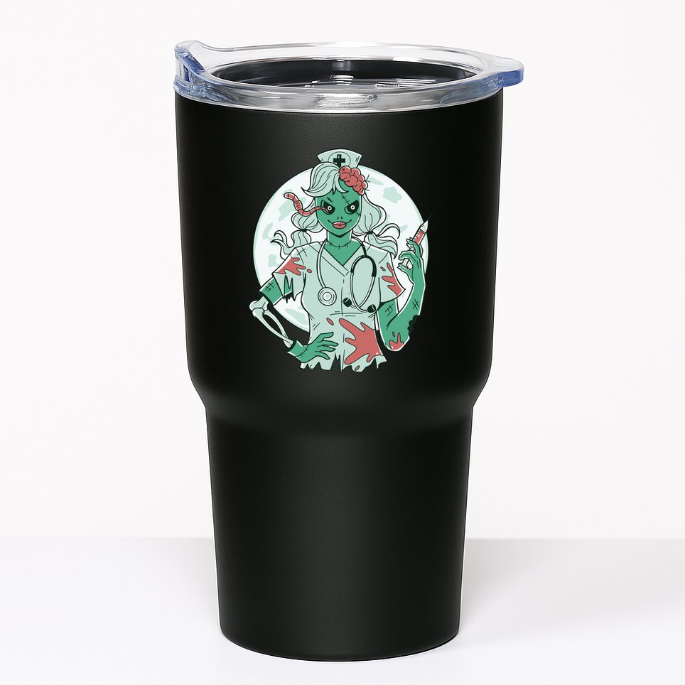 Zombie Nurse Spooky Halloween Tumbler