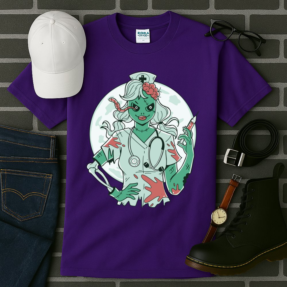 Zombie Nurse Spooky Halloween Tall T-Shirt