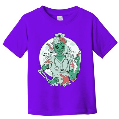 Zombie Nurse Spooky Halloween Toddler T-Shirt