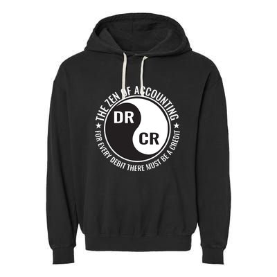 Zen Of Accounting Major Degree Accountant Gift CPA Garment-Dyed Fleece Hoodie