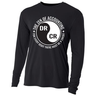 Zen Of Accounting Major Degree Accountant Gift CPA Cooling Performance Long Sleeve Crew