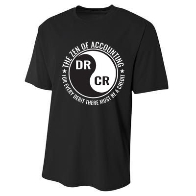 Zen Of Accounting Major Degree Accountant Gift CPA Performance Sprint T-Shirt