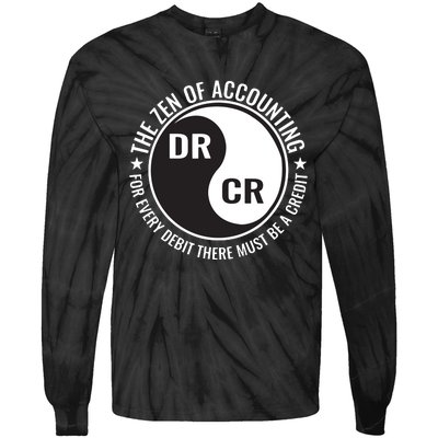 Zen Of Accounting Major Degree Accountant Gift CPA Tie-Dye Long Sleeve Shirt