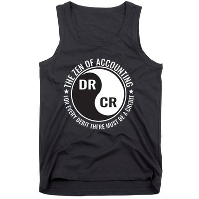 Zen Of Accounting Major Degree Accountant Gift CPA Tank Top