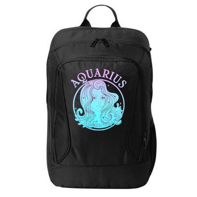 Zodiac Aquarius Lady City Backpack