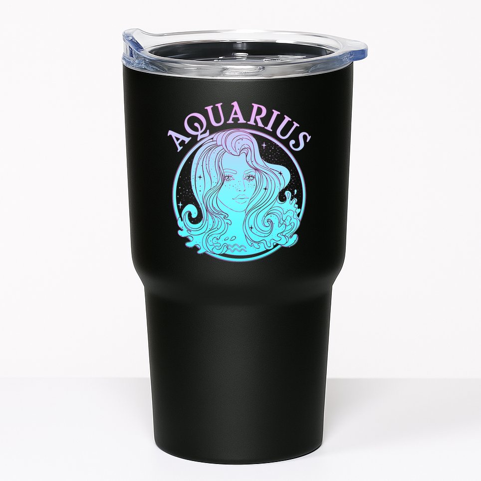 Zodiac Aquarius Lady Tumbler