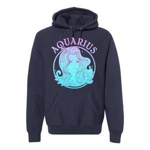 Zodiac Aquarius Lady Premium Hoodie