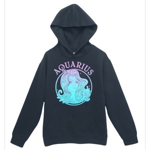 Zodiac Aquarius Lady Urban Pullover Hoodie