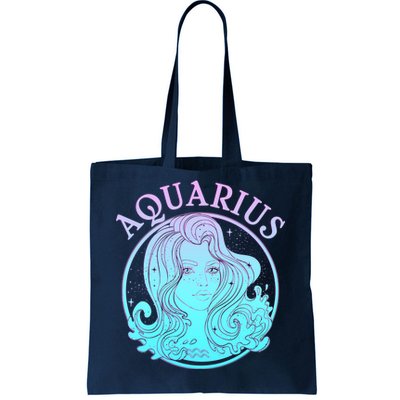 Zodiac Aquarius Lady Tote Bag