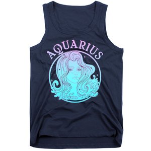 Zodiac Aquarius Lady Tank Top