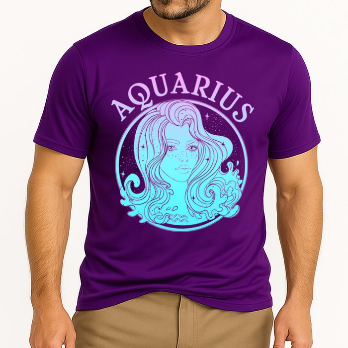 Zodiac Aquarius Lady Cooling Performance Crew T-Shirt
