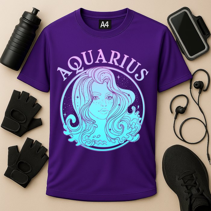 Zodiac Aquarius Lady Cooling Performance Crew T-Shirt