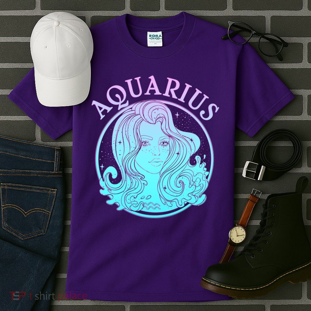 Zodiac Aquarius Lady Tall T-Shirt