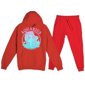 Zodiac Aquarius Lady Premium Hooded Sweatsuit Set