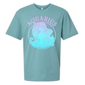 Zodiac Aquarius Lady Sueded Cloud Jersey T-Shirt