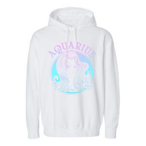 Zodiac Aquarius Lady Garment-Dyed Fleece Hoodie