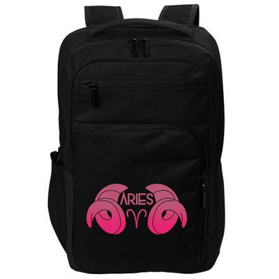 Zodiac Aries Ram Horns Impact Tech Backpack