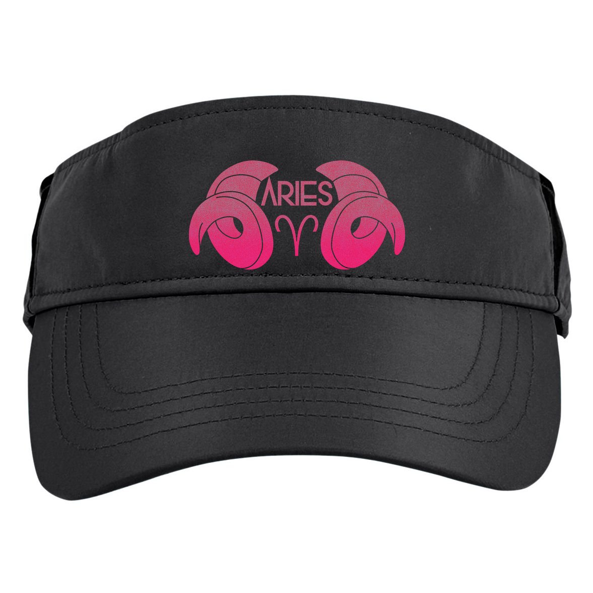 Zodiac Aries Ram Horns Adult Drive Performance Visor