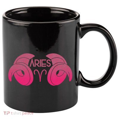Zodiac Aries Ram Horns 11oz C Handle Ceramic Mug