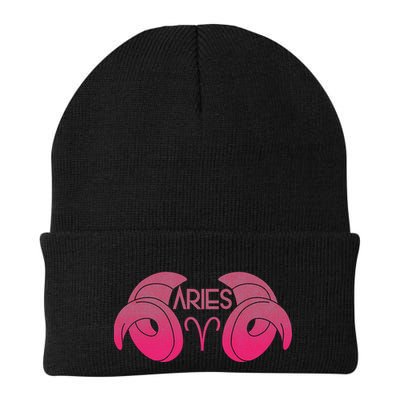 Zodiac Aries Ram Horns Beanie