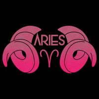 Zodiac Aries Ram Horns Drawstring Bag