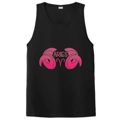 Zodiac Aries Ram Horns PosiCharge Competitor Tank