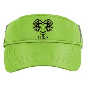 Zodiac Aries Ram Horns Face Adult Drive Performance Visor