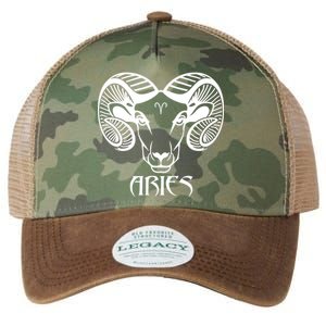 Zodiac Aries Ram Horns Face Legacy Tie Dye Trucker Hat