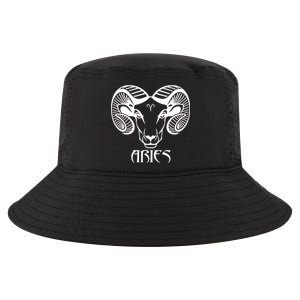 Zodiac Aries Ram Horns Face Cool Comfort Performance Bucket Hat