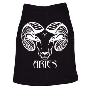 Zodiac Aries Ram Horns Face Doggie Tank