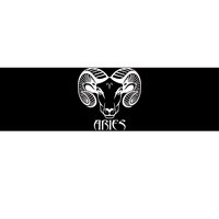 Zodiac Aries Ram Horns Face Bumper Sticker