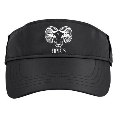 Zodiac Aries Ram Horns Face Adult Drive Performance Visor