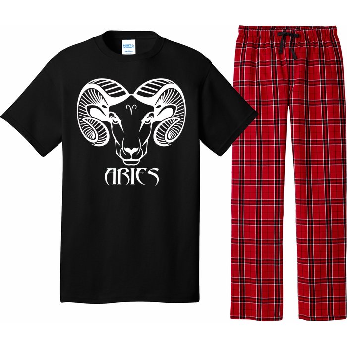 Zodiac Aries Ram Horns Face Pajama Set